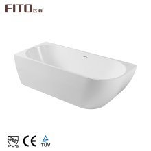 Modern Design Freestanding Acrylic Bathtub Rectangular Sanitary Ware Indoor Bathroom White Color Bath Bathtubs